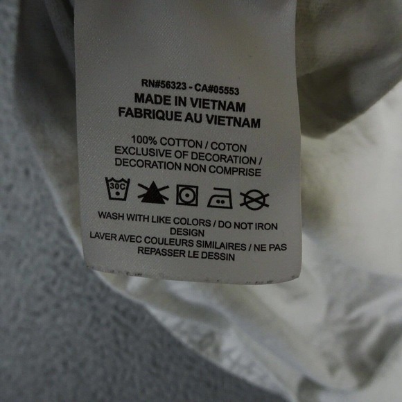 Nike Air Jordan Shirt Mens XL White All‎ Over Sticker Crew Neck - Picture 6 of 9